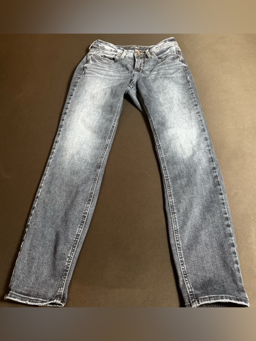 Silver Jeans Classic Straight Leg Blue Jeans 27W 29L Minimalist